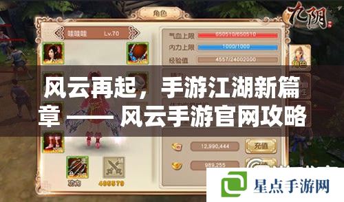 风云再起，手游江湖新篇章 —— 风云手游官网攻略指南