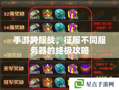 手游跨服战,征服不同服务器的终极攻略 手游跨服战,征服不同服务器的终极攻略