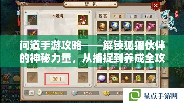 问道手游攻略——解锁狐狸伙伴的神秘力量，从捕捉到养成全攻略