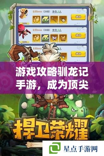 游戏攻略驯龙记手游，成为顶尖驯龙师的秘籍