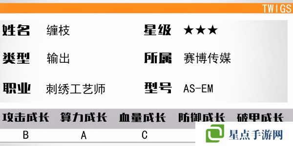 少女前线云图计划缠枝怎么样